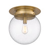 Z-LITE 7506F13-HBR 1 Light Flush Mount,Heritage Brass