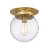 Z-LITE 7506F9-HBR 1 Light Flush Mount,Heritage Brass