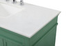 Elegant Kitchen and Bath VF13042VM-VW 42 inch Single Bathroom vanity in vintage mint with ivory white engineered marble
