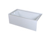 Elegant Kitchen and Bath BT202-L3260GW Alcove soaking bathtub 32x60 inch left drain in glossy white