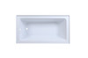 Elegant Kitchen and Bath BT202-L3260GW Alcove soaking bathtub 32x60 inch left drain in glossy white