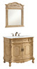Elegant Kitchen and Bath VF10136AB-VW 36 inch Single Bathroom vanity in Antique Beige with ivory white engineered marble Elegant Kitchen and Bath VF10136AB-VW 36 inch Single Bathroom vanity in Antique Beige with ivory white engineered marble