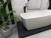 Elegant Kitchen and Bath BT21272GW 72 inch soaking single slipper rectangular bathtub in glossy white