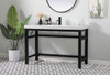 Elegant Kitchen and Bath VF14548BK 48 inch ADA compliant Single bathroom metal vanity in black Elegant Kitchen and Bath VF14548BK 48 inch ADA compliant Single bathroom metal vanity in black