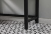 Elegant Kitchen and Bath VF14542BK 42 inch ADA compliant Single bathroom metal vanity in black