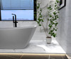 Elegant Kitchen and Bath BT21267GW 67 inch soaking single slipper rectangular bathtub in glossy white