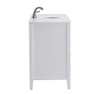 Elegant Kitchen and Bath VF-1041-VW 48 inch Single Bathroom vanity in White with ivory white engineered marble