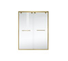 Elegant Kitchen and Bath SD303-6076BGD Semi-frameless shower door 60 x 76 Brushed Gold