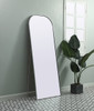 Elegant Decor MR1FL2874SIL Metal Frame Arch Full Length Mirror 28x74 Inch in Silver