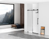 Elegant Kitchen and Bath SD101-4876MBK Frameless shower door 48 x 76 Matte Black