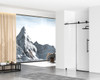 Elegant Kitchen and Bath SD101-4876MBK Frameless shower door 48 x 76 Matte Black