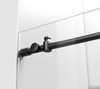 Elegant Kitchen and Bath SD101-4876MBK Frameless shower door 48 x 76 Matte Black