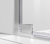 Elegant Kitchen and Bath SD404-4872PCH Semi-frameless hinged shower door 48 x 72 Polished Chrome