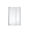 Elegant Kitchen and Bath SD404-4872PCH Semi-frameless hinged shower door 48 x 72 Polished Chrome