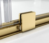 Elegant Kitchen and Bath TD444-6060BGD Frameless tub door 60 x 60 Brushed Gold