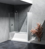 Elegant Kitchen and Bath TD444-6060PCH Frameless tub door 60 x 60 Polished Chrome