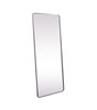 Elegant Decor MR803272S Soft Corner Metal Rectangle Mirror 32x72 Inch in Silver