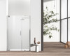 Elegant Kitchen and Bath SD404-4872BNK Semi-frameless hinged shower door 48 x 72 Brushed Nickel