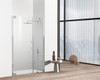 Elegant Kitchen and Bath SD404-4872BNK Semi-frameless hinged shower door 48 x 72 Brushed Nickel