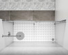 Elegant Kitchen and Bath SD202-4876BNK Frameless shower door 48 x 76 Brushed Nickel