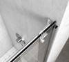 Elegant Kitchen and Bath SD202-4876BNK Frameless shower door 48 x 76 Brushed Nickel