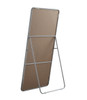 Elegant Decor MR80FL3060S Soft Corner Metal Rectangle Full Length Mirror 30x60 Inch in Silver