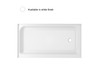 Elegant Kitchen and Bath STY01-R6036 60x36 inch Single threshold shower tray right drain in glossy white