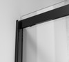 Elegant Kitchen and Bath TD222-6060MBK Frameless tub door 60 x 60 Matte Black