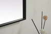 Elegant Decor MR42436BK Metal Frame Rectangle Mirror 24x36 Inch in Black Elegant Decor MR42436BK Metal Frame Rectangle Mirror 24x36 Inch in Black