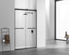 Elegant Kitchen and Bath SD202-4876MBK Frameless shower door 48 x 76 Matte Black