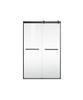 Elegant Kitchen and Bath SD202-4876MBK Frameless shower door 48 x 76 Matte Black