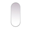Elegant Decor MR2A2460SIL Metal Frame Oval Mirror 24x60 Inch in Silver Elegant Decor MR2A2460SIL Metal Frame Oval Mirror 24x60 Inch in Silver