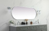 Elegant Decor MR2A2460SIL Metal Frame Oval Mirror 24x60 Inch in Silver Elegant Decor MR2A2460SIL Metal Frame Oval Mirror 24x60 Inch in Silver