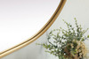Elegant Decor MR2A2448BRS Metal Frame Oval Mirror 24x48 Inch in Brass Elegant Decor MR2A2448BRS Metal Frame Oval Mirror 24x48 Inch in Brass