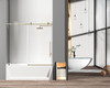 Elegant Kitchen and Bath TD111-6060BGD Frameless tub door 60 x 60 Brushed Gold