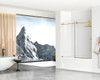 Elegant Kitchen and Bath TD111-6060BGD Frameless tub door 60 x 60 Brushed Gold