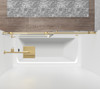 Elegant Kitchen and Bath TD111-6060BGD Frameless tub door 60 x 60 Brushed Gold