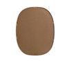 Elegant Decor MR2B2430BRS Metal Frame Oval Mirror 24x30 Inch in Brass
