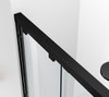 Elegant Kitchen and Bath SD303-4876MBK Semi-frameless shower door 48 x 76 Matte Black