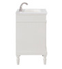 Elegant Kitchen and Bath VF13024AW-VW 24 inch Single Bathroom vanity in Antique White with ivory white engineered marble