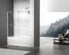 Elegant Kitchen and Bath TD222-6060BNK Frameless tub door 60 x 60 Brushed Nickel