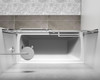 Elegant Kitchen and Bath TD222-6060BNK Frameless tub door 60 x 60 Brushed Nickel