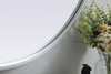 Elegant Decor MR2A3040SIL Metal Frame Oval Mirror 30x40 Inch in Silver