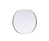 Elegant Decor MR2A3040SIL Metal Frame Oval Mirror 30x40 Inch in Silver