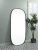 Elegant Decor MR2B3060BLK Metal Frame Oval Mirror 30x60 Inch in Black Elegant Decor MR2B3060BLK Metal Frame Oval Mirror 30x60 Inch in Black