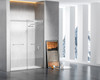 Elegant Kitchen and Bath SD202-6076BNK Frameless shower door 60 x 76 Brushed Nickel