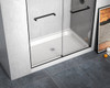 Elegant Kitchen and Bath STY01-C6036 60x36 inch Single threshold shower tray center drain in glossy white