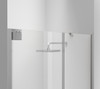 Elegant Kitchen and Bath SD404-6072BNK Semi-frameless hinged shower door 60 x 72 Brushed Nickel