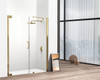 Elegant Kitchen and Bath SD404-6072BGD Semi-frameless hinged shower door 60 x 72 Brushed Gold