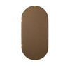 Elegant Decor MR2A3060BRS Metal Frame Oval Mirror 30x60 Inch in Brass